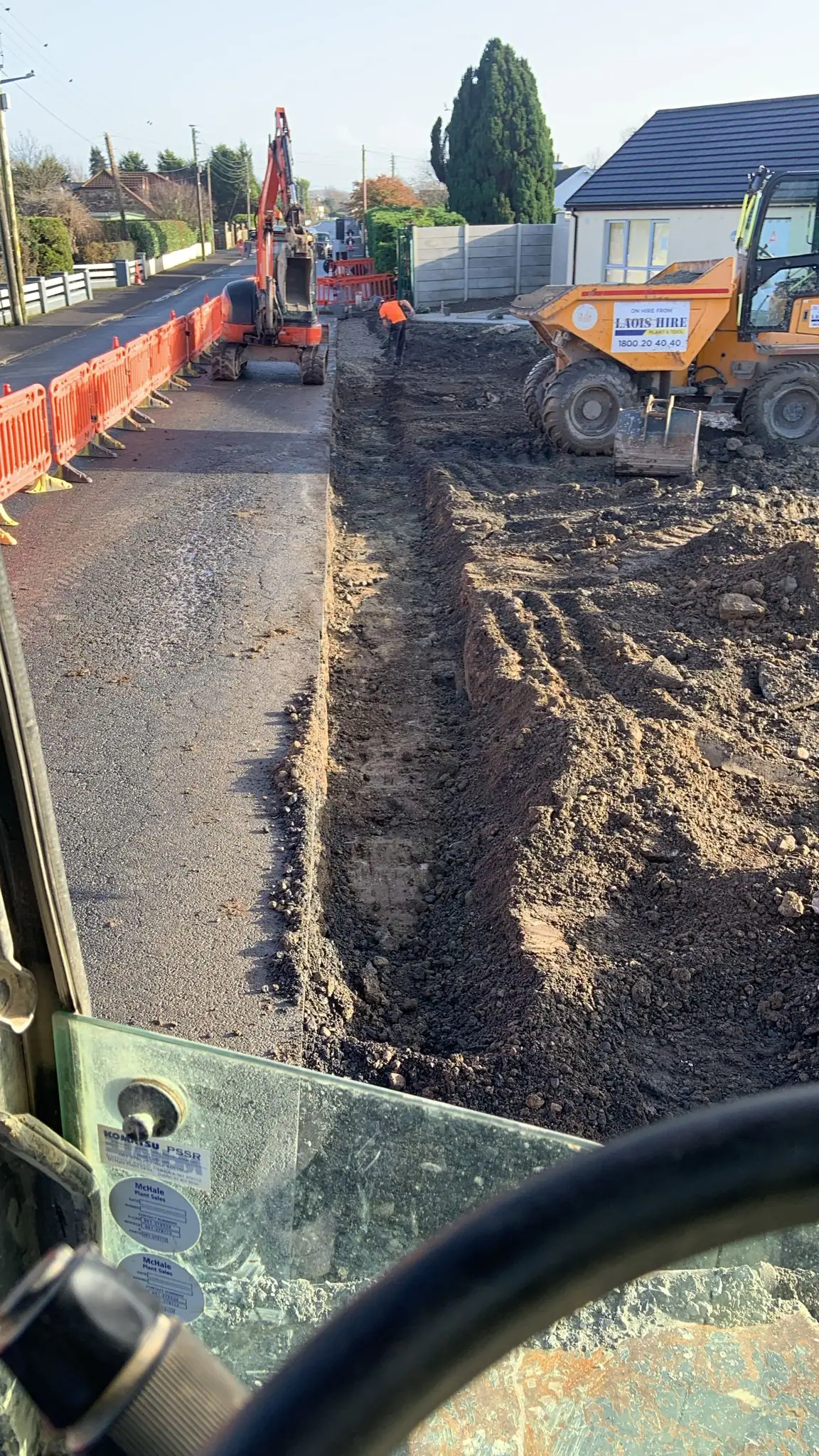 Civil engineering and groundworks at Radharc Ballyfin Road, Portlaoise
